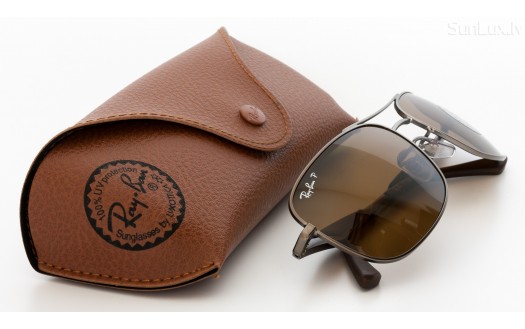 Ray-Ban Aviator Square Flex Sport Polarised (RB3515 029/83 61mm) saules brilles